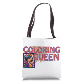 Coloring Queen Of Colors Crayon Pencil Activities Tote Bag