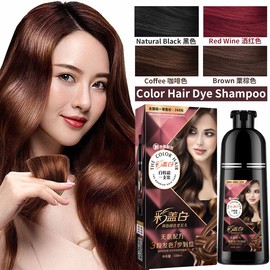 一支彩 染发膏 泡泡染 染发剂 Hair Dye Coloring Shampoo Natural colour Shampoo hair Dye Color Shampoo 3-In-1 Wash/Nourish/Dye Grey Hair White Hair Turn To Black/Other Colour