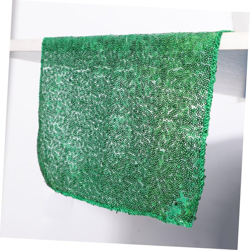 GRIRIW 30x180cm Green Sequin Table Cover Elegant Tablecloth for Home