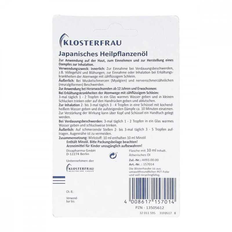 KLOSTERFRAU Japanese Medicinal Plant Oil 10ml