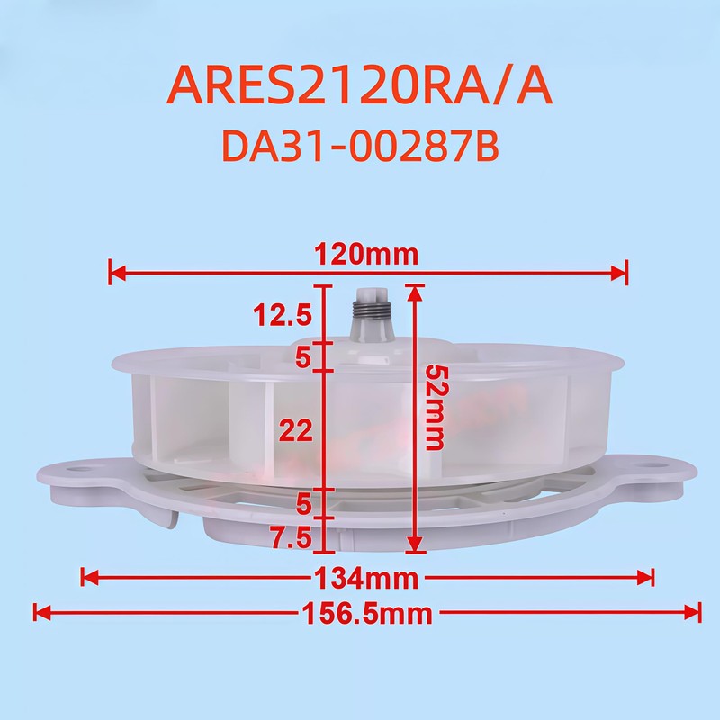 Refrigerator Accessories RMF-003AGLB DA31-00287B DC12V 2.5W 1870RPM Motor Fan for