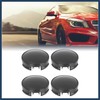 INFINAUTO 4 Pcs 62mm 4 Lugs Black Car Wheel Center