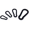 Pack of 5 Fire brigade snap hooks, painted black, load