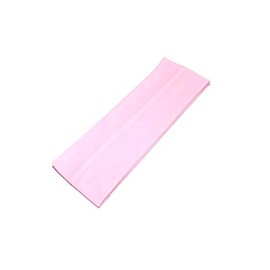WESTEND CHOICE 7cm Wide Headbands Plain Stretchy Hairband Unisex Kylie Headband Bandeau Gym Exercise Headbands for Women & Men Soft Yoga Head Band (Light pink)