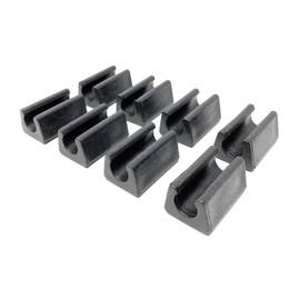 Design61 Clamping Shell Glides, Set of 8, Chair Glides, Floor Glides, Diameter 8 mm, Silencer Furniture Glides