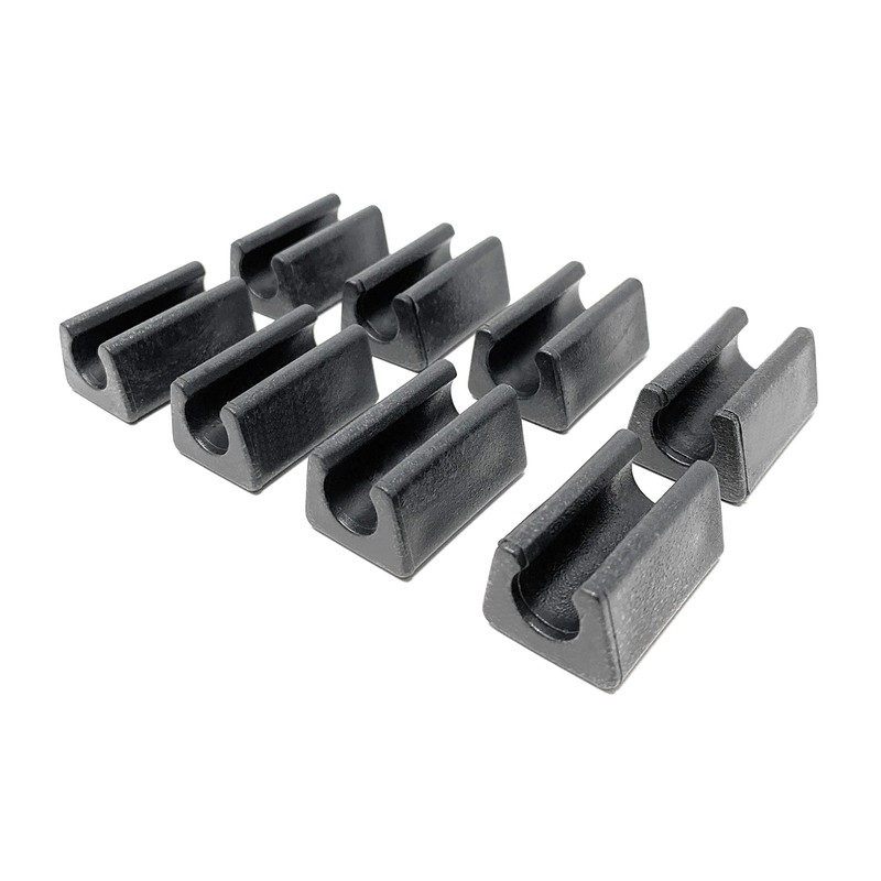 Design61 Clamping Shell Glides, Set of 8, Chair Glides, Floor