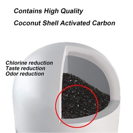 Huining 4PCS Ceramic Dome Water Filter with Coconut Shell Activated Carbon Inside, for Water Pre-Filtration Filter Replacement 0.15 to 0.5 Micron Household Water Bucket Filtration System Water Pitcher