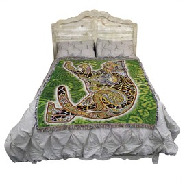 Pure Country Weavers Jaguar Blanket - Animal Spirits Totem by Sue Coccia - Gift Tapestry Throw Woven from Cotton - Made in The USA (72x54)