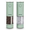 Newise Electric Salt and Pepper Grinder Set Rechargeable with LED
