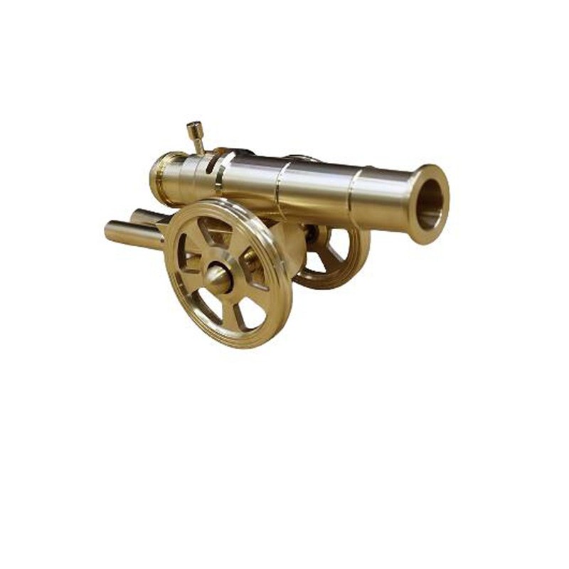 Heuvcnsr Model Cannon Decoration,Mini Cannon Home Solid Brass Cannon Brass