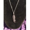 Cactus Mountain Designs Pewter Feather Charm Necklace!