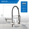 VFAUOSIT Commercial Kitchen Faucet with Pull Down Sprayer, Brushed Nickel
