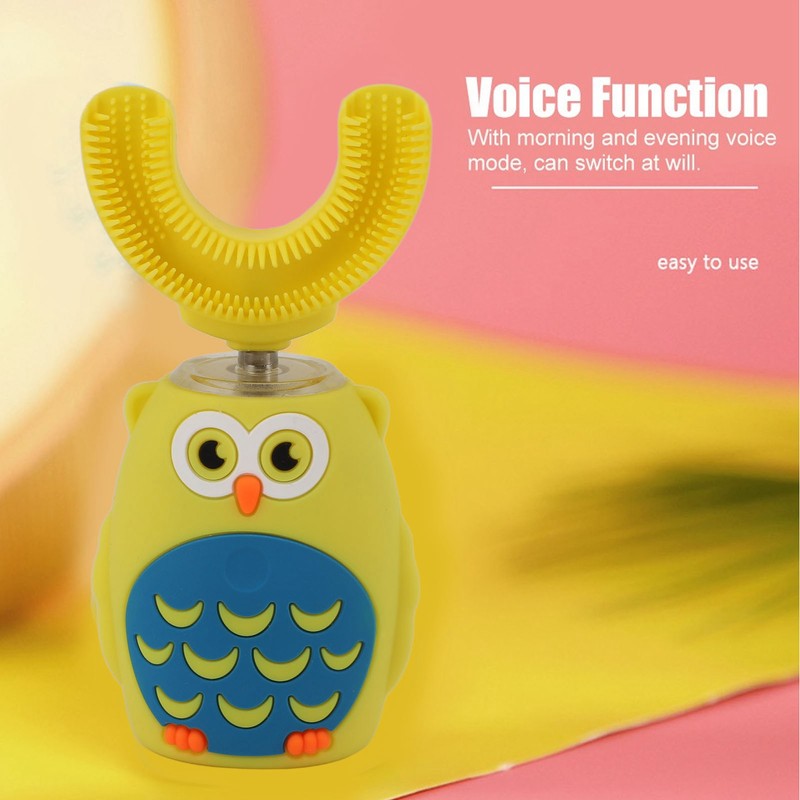 U Shaped Electric Toothbrush Ultrasonic Automatic USB Charging Cute Whole
