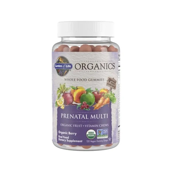 Garden Of Life Multvitaminas Prenatal, 120 gomitas sabor berry