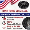 USA Made Original Round Foundation Block (10-Pack) – Durable Deck