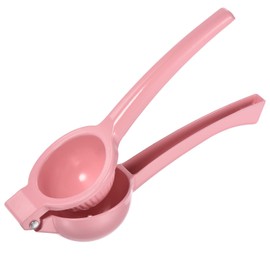 sourcing map Manual Hand Squeezer, Aluminium Alloy Lemon Orange Citrus Juicer Suitable for Lemon, Watermelon, Orange, Pomegranate, Cucumber - Pink