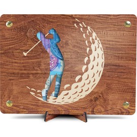 Golf Geschenk - XL Geldgeschenk aus Holz inkl. Ständer | Golf - Golf Geschenke Für Männer, Golf Geschenke Für Frauen, Golf Zubehör, Golfer, Golfer Geschenk