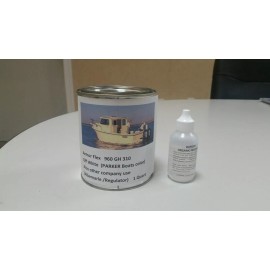 maxguard Ice Blue gelcoat (Parker Color) repair kit with wax with Hardner 1pint