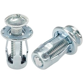 20 PCS Hollow Metal Petal Jack Nuts Expension Nuts for Iron Sheet Cavity Wall (M6)