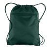 BagzDepot Durable Polyester Drawstring Bag with Front Zippered Pocket