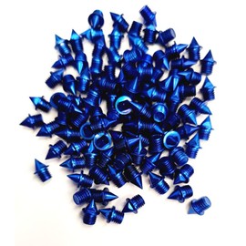 3/16" Aluminum Pyramid Spikes (100) (Blue)