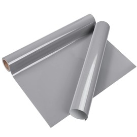 VINYL FROG Heat Transfer Vinyl Roll HTV Vinyl - 12" x5ft Grey Iron on Vinyl for T-Shirts, Heat Press Vinyl for DIY Craft Designs (Grey)