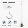 Muccibi Adhesive Ceiling Hooks, 5 Pack Ceiling Hooks Heavy Duty