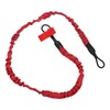 2Pcs Kayak Paddle Leash Nylon Rubber Corrosion Resistant Stretchable Anti
