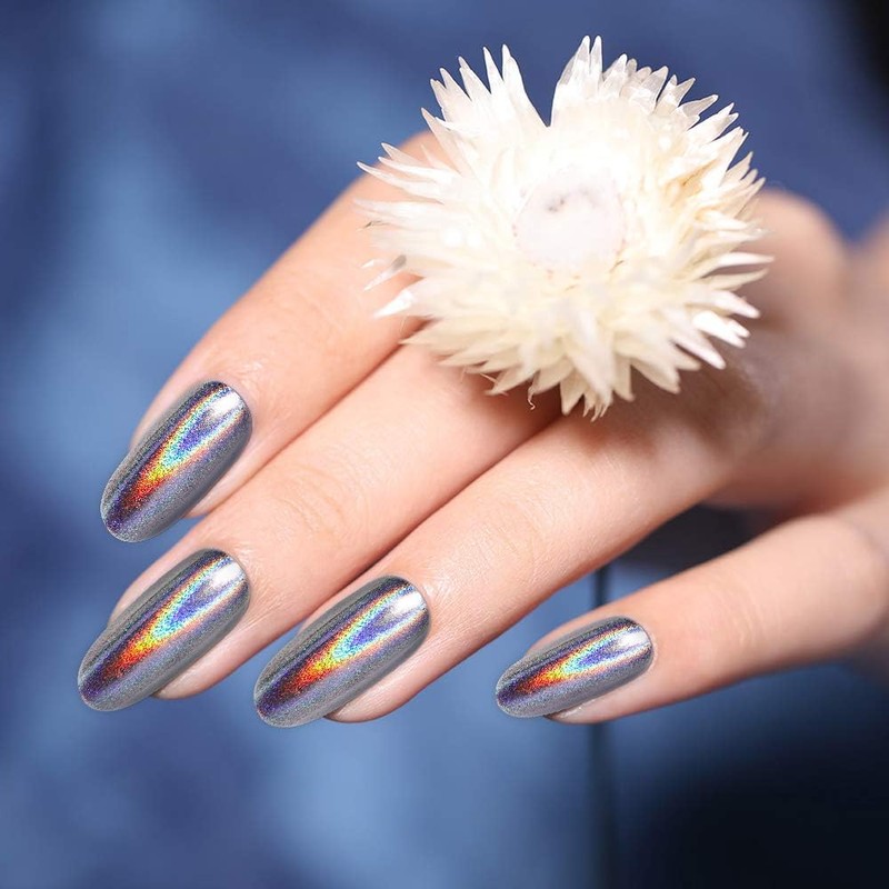 Artdone 16 botellas Chrome uñas polvo camaleón aurora holográfico uñas