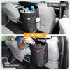 EcoNour Car Trash Can 2.5 Gallon with Lid & Storage