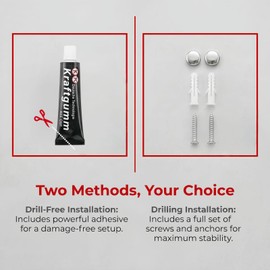 Swivel Towel Rack Wall Mounted, 1/2/3/4/6-Bar Options, 12.8" Long Arm SUS304 Stainless Steel, No Drill Adhesive 180° Rotating, Heavy Duty Rustproof Towel Bar for Bathroom Kitchen (Holds 30 lbs)