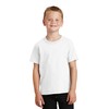 Port & Company - Youth Core Cotton Tee. PC54Y White
