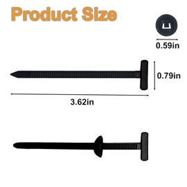 50PCS Nylon Universal Cable Tie Buckle, Heavy Duty Self Locking Nylon Zip Ties, 2025 Upgrade Multipurpose Plastic Cable Ties Tool, UV Resistant Black Zipties for Car Daily Repair