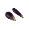 zaoalife 2pcs Artificial Eggplants Simulation Eggplants Mini Purple Eggplants Simulation