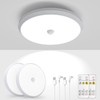 KEPLUG Rechargeable Motion Sensor Ceiling Light with Remote,Battery Operated Closet