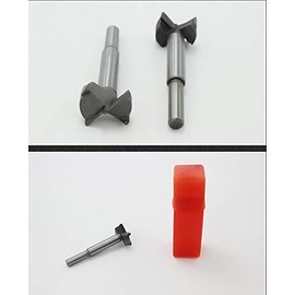 Mengshen Brocas Forstner Set 30-60mm 6PCS, Broca Fresadora Madera Hole Saw Avellanadoras Carburo Cementado Carbono Taladro de la Carpintería Punzonadora con Mango Redondo
