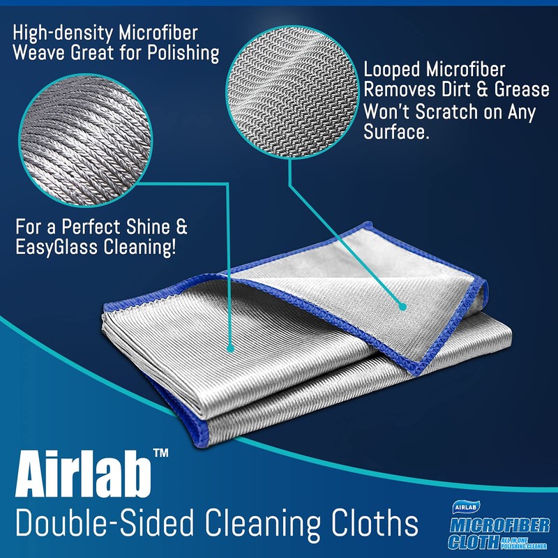 Streak Free Miracle Cleaning Cloth Silver Microfiber Cloths Lint Free