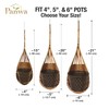 PANWA Handmade 100% Thai Bamboo Hanging Orchid Basket – 4