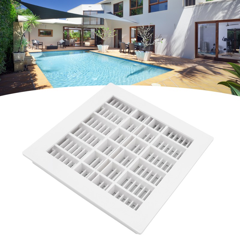 SP‑1031 Pool Main Drain 25.3x25.3cm Replacement Pool Square Main Drain