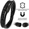 Simaru Leather Bracelet Made in Germany, Braided Wrap Bracelet, Premium