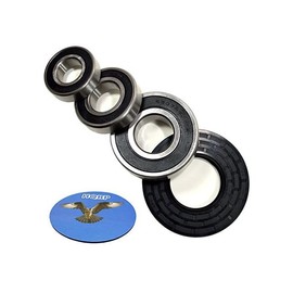 HQRP Bearing and Seal Kit compatible with GE WCVH6800J1WW WCVH6800J2BB WCVH6800J2MR WCVH6800J2MS WCVH6800J2MV WCVH6800J2WW Front Load Washer Tub