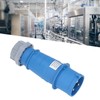 Industrial Socket IP44 Waterproof Brass Contact Aviation Connector 2P+E 32A