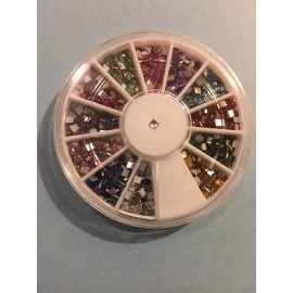 sin marca decoracion para uñas en forma cuadrada