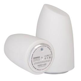 HERO-LED TB-WG-02 Restaurant Table Lighting, Rechargeable LED Table Lamps with Remote Timer Controller, Set of 2, Wedge 02…