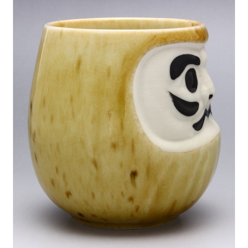 Mino Ware Feng Shui Daruma Sushi Tea Cup (Home Luck)