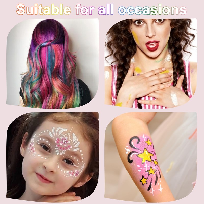 Purple Hair Dye Stick,Washable Hair Chalk for Women,Temporary Hair Color