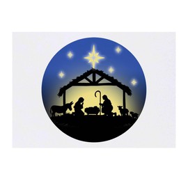 'Nativity Scene' Temporary Tattoo - Water Resistant, Skin-Safe, Non-Toxic Transfer (TO00085039)