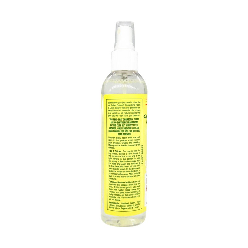 Rebel Green Peppermint Lemon Room and Linen Spray, 8 FZ