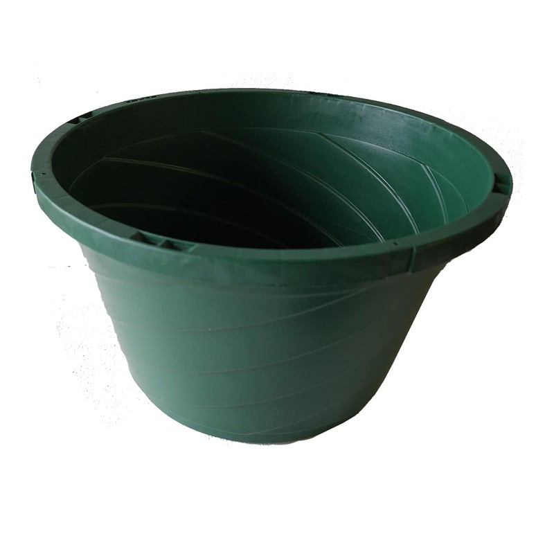 Hanging Basket, 12" W/Wire Hanger, Green Planter Garden Fence Balcony