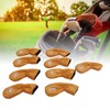 9pcs Golf Club Cover PU Leather Stylish Portable Golf Head